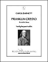 Franklin Credo SATB choral sheet music cover